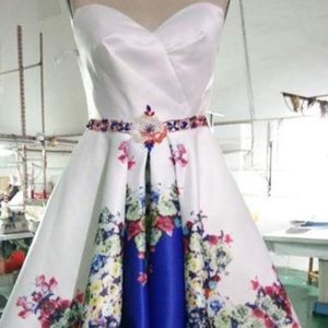 Custom strapless dress size 6